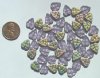 50 10mm Matte Alexandrite AB Leaf